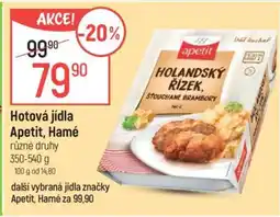 Globus Hotová jídla Apetit , Hamé nabídka
