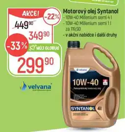 Globus Motorový olej Syntanol nabídka