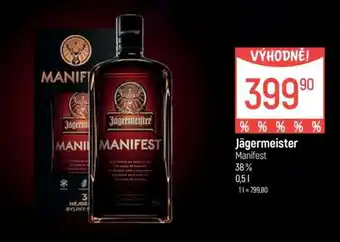 Globus Jägermeister Manifest nabídka