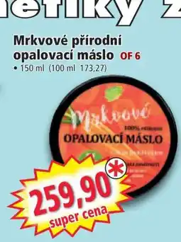 Norma Mrkvové přírodní opalovací máslo nabídka