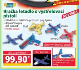 Norma Hračka letadlo s vystřelovací pistolí nabídka