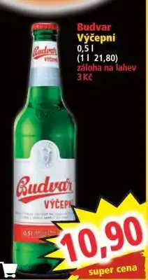 Norma Budvar výčepní nabídka