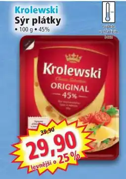 Norma Krolewski Sýr plátky nabídka