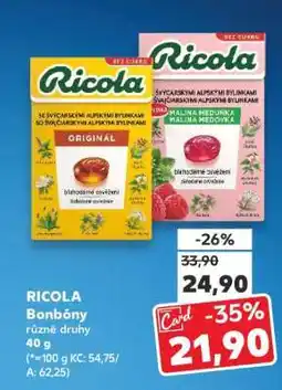 Kaufland Ricola bonbóny nabídka