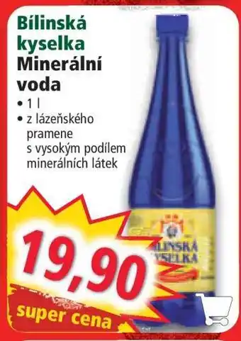 Norma Bílinská kyselka Minerální voda nabídka
