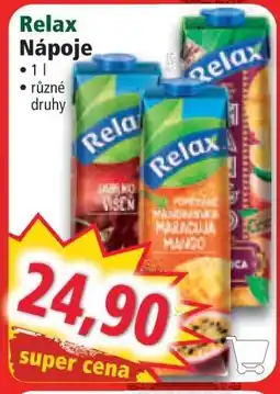 Norma Relax Nápoje nabídka