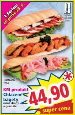 Norma KM produkt Chlazené bagety nabídka