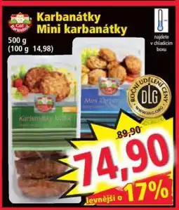 Norma Karbanátky / Mini karbanátky nabídka