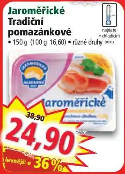 Norma Jaroměřické tradiční pomazánkové nabídka