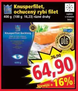 Norma Knusperfilet, ochucený rybí filet nabídka