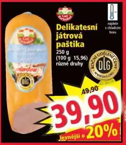 Norma Delikatesní játrová paštika nabídka