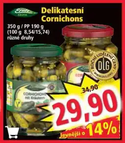 Norma Delikatesní Cornichons nabídka