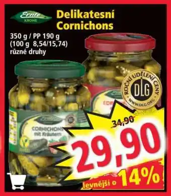 Norma Delikatesní Cornichons nabídka