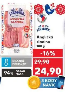 Kaufland JARMARK Anglická slanina nabídka