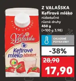 Kaufland Z Valaška Kefírové mléko nabídka