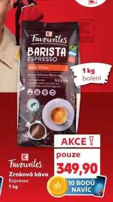 Kaufland Favourites Zrnková káva Espresso 1 kg nabídka
