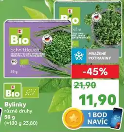 Kaufland Bylinky různé druhy nabídka