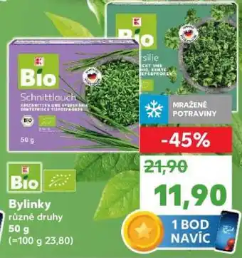 Kaufland Bylinky různé druhy nabídka