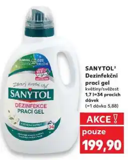 Kaufland SANYTOL Dezinfekční prací gel nabídka