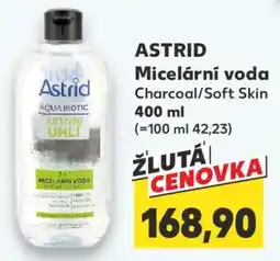 Kaufland ASTRID Micelární voda Charcoal/Soft Skin 400 ml nabídka