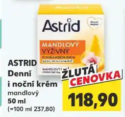 Kaufland ASTRID Denní i noční krém mandlový nabídka