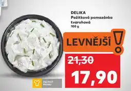 Kaufland DELIA Pažitková pomazánka tvarohová nabídka