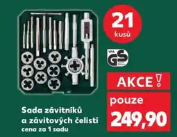 Kaufland Sada závitníků a závitových čelistí nabídka