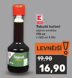 Kaufland Tekuté koření sójová omáčka nabídka