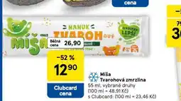 Tesco Míša tvarohová zmrzlina nabídka
