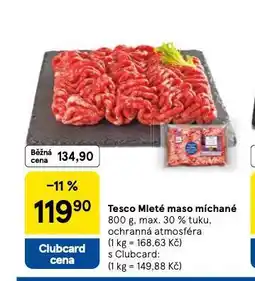 Tesco Mleté maso míchané nabídka