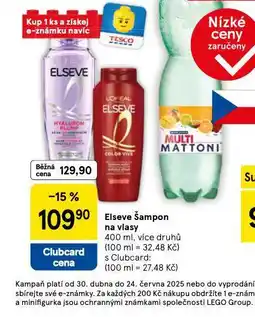 Tesco Elseve šampon nabídka