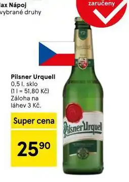 Tesco Pivo pilsner urquell nabídka