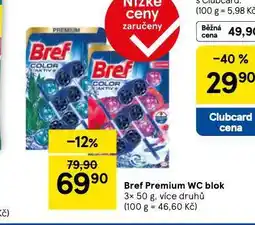 Tesco Bref premium wc blok nabídka