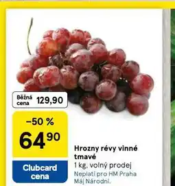 Tesco Hrozny révy vinné tmavé nabídka