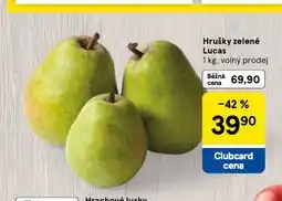 Tesco Hrušky zelené lucas nabídka