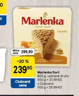 Tesco Marlenka dort nabídka