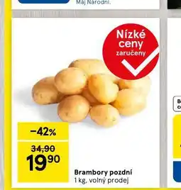 Tesco Brambory ranní nabídka
