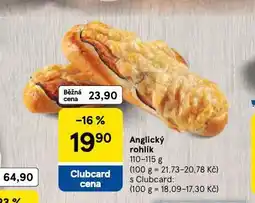 Tesco Anglický rohlík nabídka