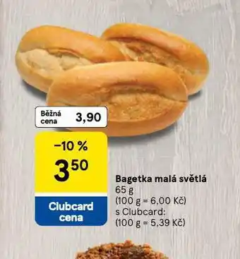 Tesco Bagetka malá světlá nabídka