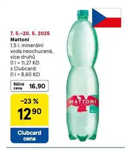 Tesco Mattoni nabídka