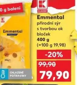 Kaufland Emmental přírodní sýr nabídka