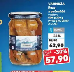Kaufland Varmuža řezy z pečenáčů nabídka