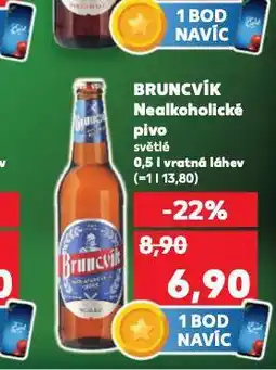 Kaufland Pivo bruncvík nealko nabídka