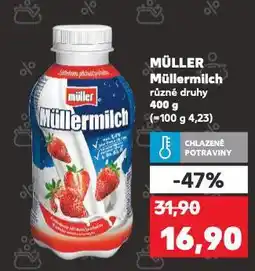 Kaufland Müllermilch mléčný nápoj nabídka