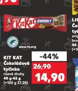 Kaufland Kit kat čokoládová tyčinka nabídka