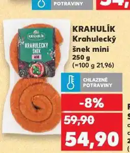Kaufland Krahulecký šnek mini nabídka