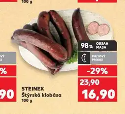 Kaufland Štýrská klobása nabídka