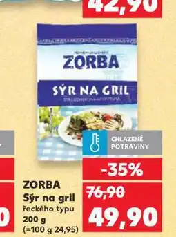 Kaufland Zorba sýr na gril nabídka