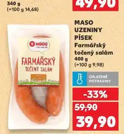 Kaufland Farmářský točený salám nabídka