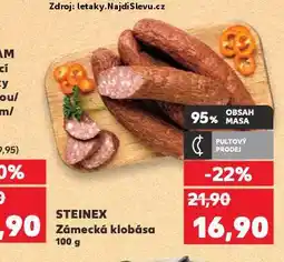 Kaufland Zámecká klobása nabídka
